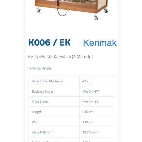 სამედიცინო ელექტრო საწოლი KOO6/EK