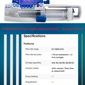 გადასხმის სისტემები FRESENIUS KABI AGILIA Injectomat MC -Syringe Pump