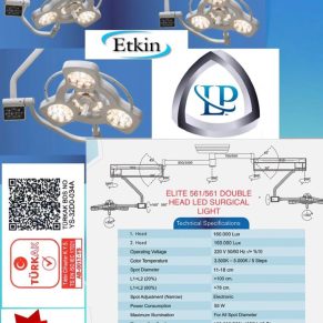 სამედიცინო განათებები Etkin Elite 561/561 double head LED surgical light
